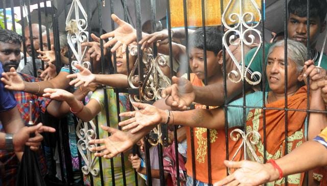 Water levels have started receding in Chennai but residents remain apprehensive of another heavy spell of rain. (HT Photo)