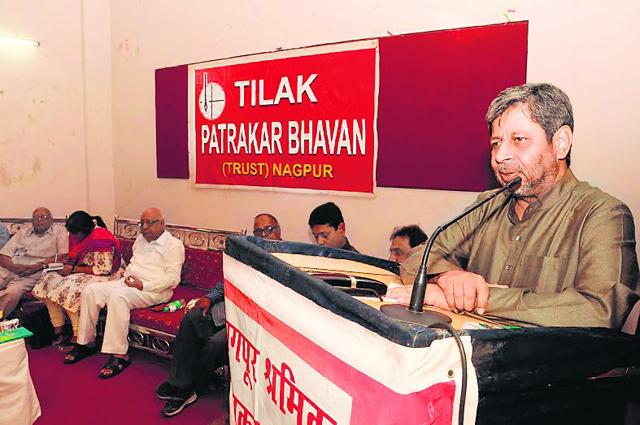 Advocate general Shreehari Aney during the launch of his book in Nagpur recently. (Sunny Shende) Advocate general Shreehari Aney during the launch of his book in Nagpur recently. (Sunny Shende)