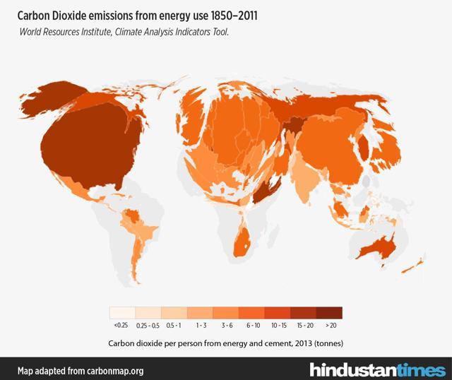 Industrialised nations account for the majority of emissions, but have asked for significant emission cuts from developing countries. (Anand Katakam/Hindustan Times) Industrialised nations account for the majority of emissions, but have asked for significant emission cuts from developing countries. (Anand Katakam/Hindustan Times)