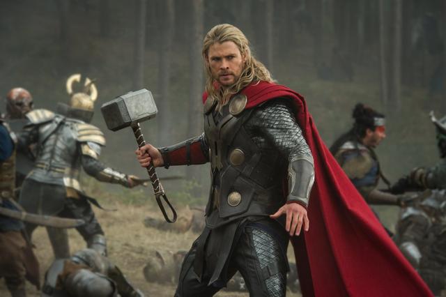 Chris Hemsworth as his most famous character Thor.