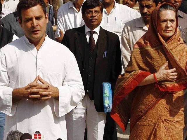 File photo of Congress President Sonia Gandhi and Vice President Rahul Gandhi. The Congress president and her son are unlikely to appear before a trial court on Tuesday in the National Herald case. (Hindustan Times) File photo of Congress President Sonia Gandhi and Vice President Rahul Gandhi. The Congress president and her son are unlikely to appear before a trial court on Tuesday in the National Herald case. (Hindustan Times)