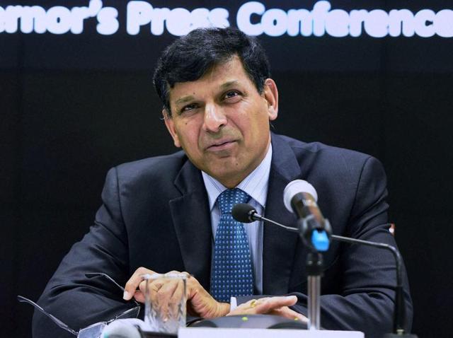 RBI governor Raghuram Rajan speaks during a press conference announcing the RBI monetary policy at RBI Headquarters in Mumbai. (PTI)