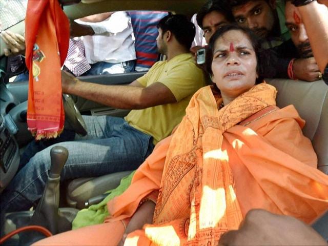 VHP leader Sadhvi Prachi on Tuesday attacked Bollywood actors Shah Rukh Khan and Aamir Khan and Samajwadi Party leader Azam Khan for “tarnishing” the image of the country through their comments on intolerance. (PTI) VHP leader Sadhvi Prachi on Tuesday attacked Bollywood actors Shah Rukh Khan and Aamir Khan and Samajwadi Party leader Azam Khan for “tarnishing” the image of the country through their comments on intolerance. (PTI)