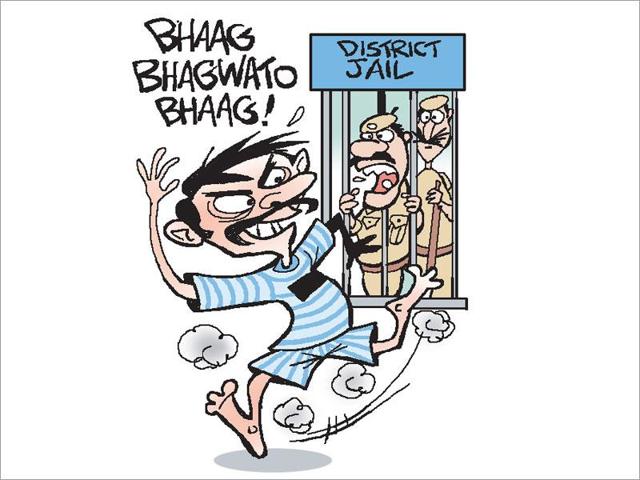 A 22-year-old man, who was accused of raping a minor, managed to escape from a police station in Mahasamund district after “locking” the on-duty policemen inside the thana.(Illustration: Jayanto)