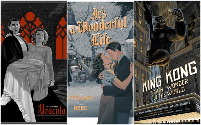 Durieux’s posters for Dracula, It’s a Wonderful Life and King Kong. Durieux’s posters for Dracula, It’s a Wonderful Life and King Kong.