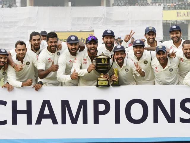 India’s vanquishing of Proteus shows that we have the potential to climb back up the ladder, and mimic the success of Dhoni’s star-studded team six years ago. (PTI Photo) India’s vanquishing of Proteus shows that we have the potential to climb back up the ladder, and mimic the success of Dhoni’s star-studded team six years ago. (PTI Photo)