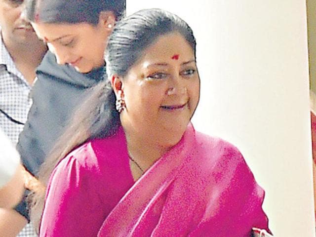 Chief minister Vasundhara Raje has directed all 33 districts of Rajasthan to start competing in reducing their carbon footprints. (HT photo) Chief minister Vasundhara Raje has directed all 33 districts of Rajasthan to start competing in reducing their carbon footprints. (HT photo)