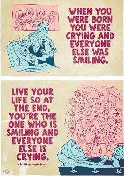 The first comic Than uploaded in 2012, based on Ralph Waldo Emerson’s quote. It has clocked nearly 2,000 Facebook shares