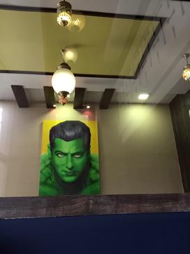 The décor of the eatery has Salman written all over it. The décor of the eatery has Salman written all over it.