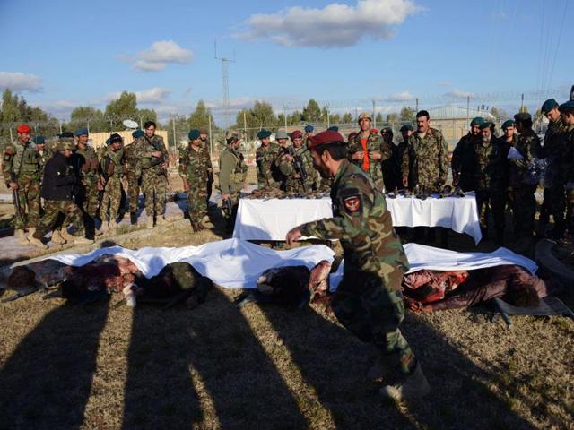 The death toll from a 27-hour Taliban siege of Kandahar airport has jumped to 50. (AFP) The death toll from a 27-hour Taliban siege of Kandahar airport has jumped to 50. (AFP)