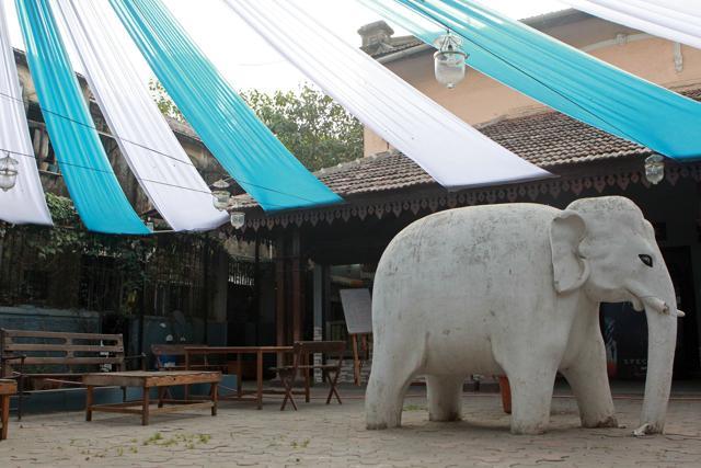 The statues of elephants on the lawns are made of one-piece cut stone. (Photo: Pratham Gokhle/Hindustan Times)