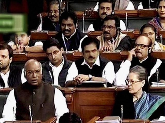 By choosing to mix a judicial battle with a political slugfest in the Winter Session of Parliament, the Congress runs the risk of losing the perception war.(PTI) By choosing to mix a judicial battle with a political slugfest in the Winter Session of Parliament, the Congress runs the risk of losing the perception war.(PTI)