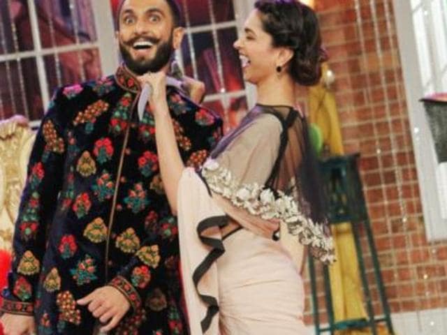 Ranveer Singh and Deepika Padukone will be seen on Comedy Nights with Kapil this weekend to promote Bajirao Mastani. (TWITTER) Ranveer Singh and Deepika Padukone will be seen on Comedy Nights with Kapil this weekend to promote Bajirao Mastani. (TWITTER)