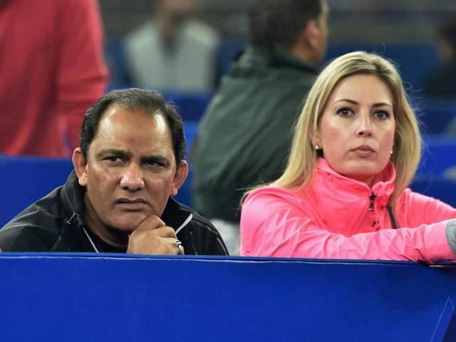 Former cricketer Azharuddin watches Indian aces Sania Mirza and Rohan Boppana's match against Phillippine Mavericks players Tomljanovic and Huey at IPTL at IG stadium in New Delhi . (PTI) Former cricketer Azharuddin watches Indian aces Sania Mirza and Rohan Boppana's match against Phillippine Mavericks players Tomljanovic and Huey at IPTL at IG stadium in New Delhi . (PTI)