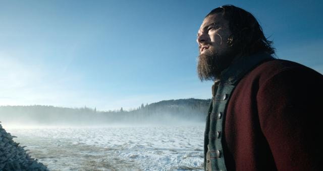 This photo provided by Twentieth Century Fox shows, Leonardo DiCaprio in a scene from the film, The Revenant. The film was nominated for a Golden Globe award for best motion picture drama. (AP) This photo provided by Twentieth Century Fox shows, Leonardo DiCaprio in a scene from the film, The Revenant. The film was nominated for a Golden Globe award for best motion picture drama. (AP)
