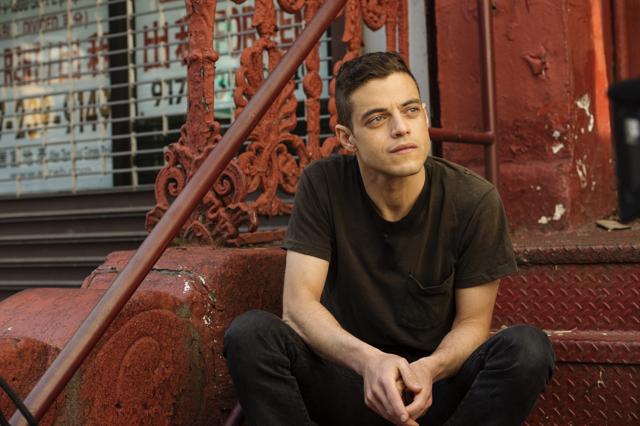 This image released by USA shows Rami Malek in a scene from Mr. Robot. The series was nominated for a Golden Globe award for best television drama. (AP) This image released by USA shows Rami Malek in a scene from Mr. Robot. The series was nominated for a Golden Globe award for best television drama. (AP)