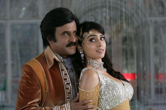 Shriya Saran and Rajinikanth in a still from Sivaji. (Youtube grab) Shriya Saran and Rajinikanth in a still from Sivaji. (Youtube grab)