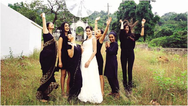 The cast of Angry Indian Goddesses. The cast of Angry Indian Goddesses.