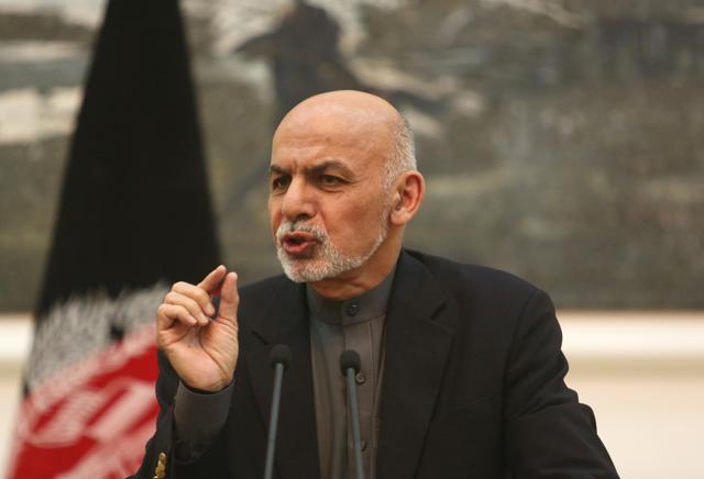 Afghan President Ashraf Ghani speaks during a news conference in Kabul. President Ghani has just returned from a regional peace conference in Pakistan, where he tried to restart peace talks with the fearsome insurgent group that had stalled earlier this year. (AP Photo) Afghan President Ashraf Ghani speaks during a news conference in Kabul. President Ghani has just returned from a regional peace conference in Pakistan, where he tried to restart peace talks with the fearsome insurgent group that had stalled earlier this year. (AP Photo)
