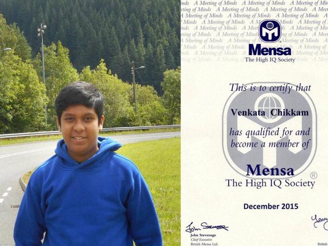 13-year-old schoolboy Venkata Satya Sri Rohan Chikkam was offered a place in the prestigious society after scoring 161 out of 162 marks. (PTI Photo)