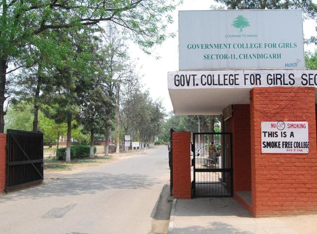 The Government College for Girls, Sector 11, was Government College for Women till 1981.(HT Photo)
