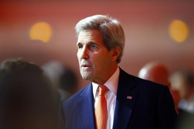 US secretary of state John Kerry at the COP21 United Nations Climate Change Conference, in Le Bourget. (AP Photo) US secretary of state John Kerry at the COP21 United Nations Climate Change Conference, in Le Bourget. (AP Photo)