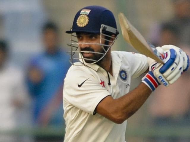 Ajinkya Rahane in action at Ferozshah Kotla ground during the India vs South Africa Test match, in New Delhi. (Vipin Kumar/HT Photo) Ajinkya Rahane in action at Ferozshah Kotla ground during the India vs South Africa Test match, in New Delhi. (Vipin Kumar/HT Photo)