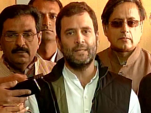 Rahul Gandhi accused Prime Minister Narendra Modi of insulting the people of Kerala by “stopping” CM Oommen Chandy from attending a function in the state. (ANI Photo) Rahul Gandhi accused Prime Minister Narendra Modi of insulting the people of Kerala by “stopping” CM Oommen Chandy from attending a function in the state. (ANI Photo)
