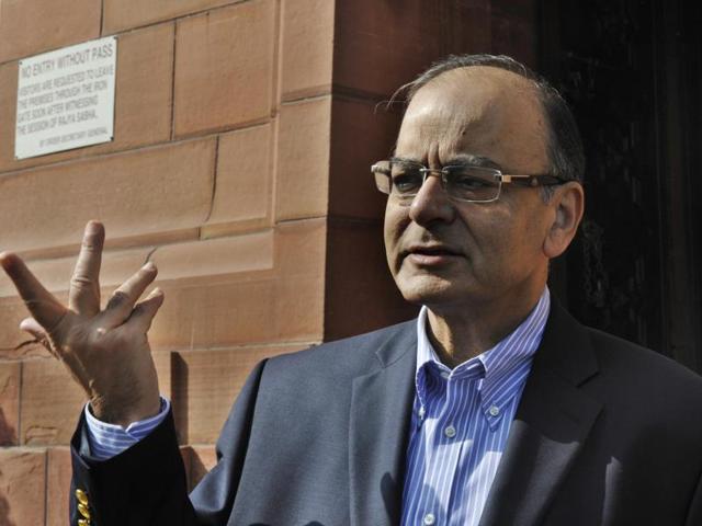 Finance minister Arun Jaitley and other Union ministers met Congress leaders on Monday in an effort to clear the logjam over the Goods and Services Tax bill. (Mohd Zakir/HT Photo) Finance minister Arun Jaitley and other Union ministers met Congress leaders on Monday in an effort to clear the logjam over the Goods and Services Tax bill. (Mohd Zakir/HT Photo)