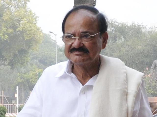 File photo of Union parliamentary affairs minister M Venkaiah Naidu at Parliament during the winter session, in New Delhi. (Mohd Zakir/ HT Photo) File photo of Union parliamentary affairs minister M Venkaiah Naidu at Parliament during the winter session, in New Delhi. (Mohd Zakir/ HT Photo)