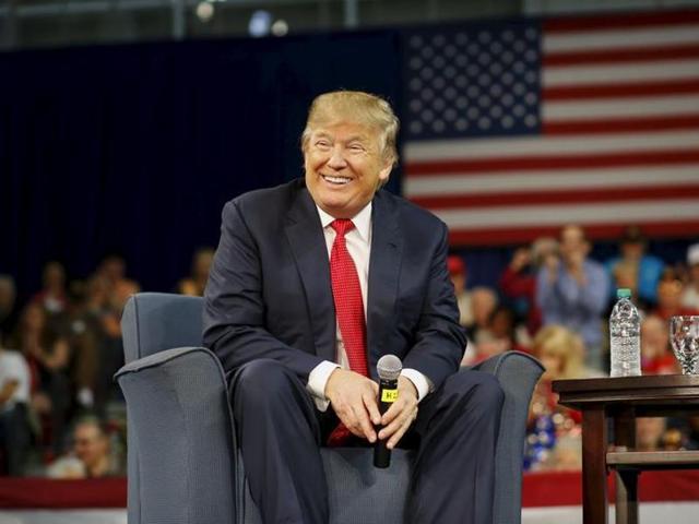 Republican US presidential candidate Donald Trump addresses a crowd during a presidential forum in Aiken, South Carolina. (REUTERS) Republican US presidential candidate Donald Trump addresses a crowd during a presidential forum in Aiken, South Carolina. (REUTERS)