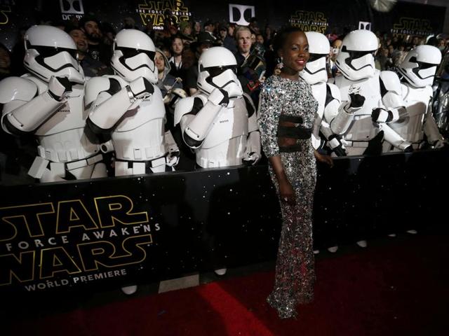 Actor Lupita Nyong'o arrives at the premiere of Star Wars: The Force Awakens in Hollywood. (REUTERS) Actor Lupita Nyong'o arrives at the premiere of Star Wars: The Force Awakens in Hollywood. (REUTERS)