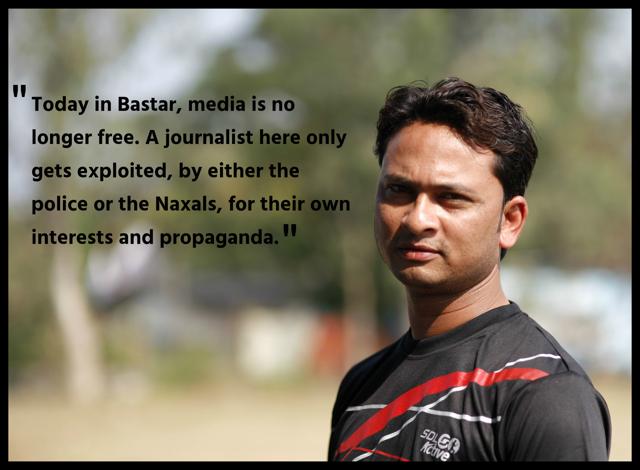 The 32-year-old reporter from Bijapur, Ganesh feels the state has used them whenever they want them as mediators or to get kidnapped jawans rescued. In April 2011, when a greyhound soldier was killed in an encounter with Naxals, Mishra was sent by the police to pick up his body from the jungle. (Arun Sharma/HT Photo) The 32-year-old reporter from Bijapur, Ganesh feels the state has used them whenever they want them as mediators or to get kidnapped jawans rescued. In April 2011, when a greyhound soldier was killed in an encounter with Naxals, Mishra was sent by the police to pick up his body from the jungle. (Arun Sharma/HT Photo)