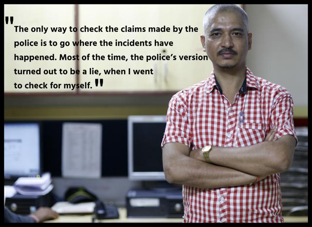 Mishra, a news editor with the Hindi daily Nai Dunia, has spent 10 years reporting from Bastar. He was one of the ‘go to journalists’ for reporters parachuting from outside the state before he was forced to move to Raipur after death threats. Due to his hard hitting reports exposing police claims, Mishra was accused of being a Naxal supporter. (Arun Sharma/HT Photos) Mishra, a news editor with the Hindi daily Nai Dunia, has spent 10 years reporting from Bastar. He was one of the ‘go to journalists’ for reporters parachuting from outside the state before he was forced to move to Raipur after death threats. Due to his hard hitting reports exposing police claims, Mishra was accused of being a Naxal supporter. (Arun Sharma/HT Photos)