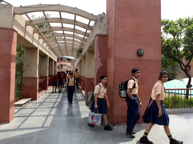 Students of Sanskriti school in Chanakya Puri in New Delhi. (Raj K Raj/ HT file photo) Students of Sanskriti school in Chanakya Puri in New Delhi. (Raj K Raj/ HT file photo)