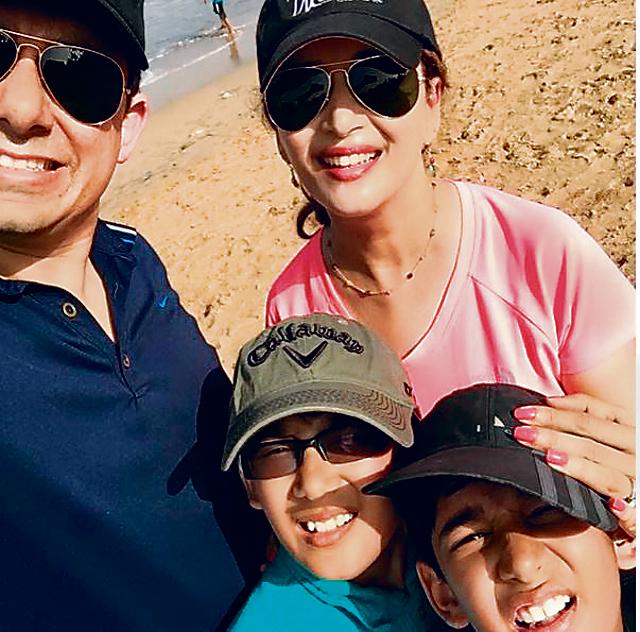 Madhuri Dixit will be spending the holidays with her family in the US. Madhuri Dixit will be spending the holidays with her family in the US.