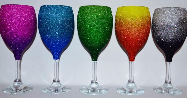 Glitter glasses. Glitter glasses.