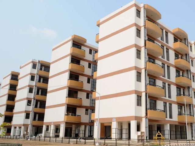Chandigarh Housing Board Flats at Sector 63. (HT FILE PHOTO) Chandigarh Housing Board Flats at Sector 63. (HT FILE PHOTO)