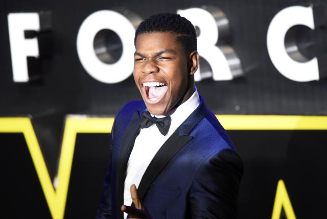 Actor John Boyega gestures to the crowd as he arrives at the European Premiere of Star Wars: The Force Awaken in London. (REUTERS) Actor John Boyega gestures to the crowd as he arrives at the European Premiere of Star Wars: The Force Awaken in London. (REUTERS)