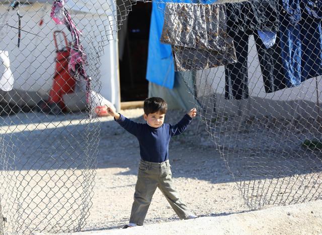 A Syrian Refugee child is pictured at the refugee camp in Osmaniye on December 15, 2015. Turkey is home to at least 2.2 million Syrian refugees. (AFP)