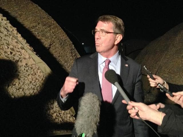 US defense secretary Ash Carter speaks to reporters in Irbil, Iraq.(AP Photo) US defense secretary Ash Carter speaks to reporters in Irbil, Iraq.(AP Photo)