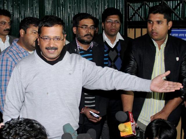 Delhi’s ruling Aam Aadmi Party has been engaged in a prolonged battle with the BJP-led government at the Centre, which has red flagged every important decision of the Kejriwal administration.(PTI)