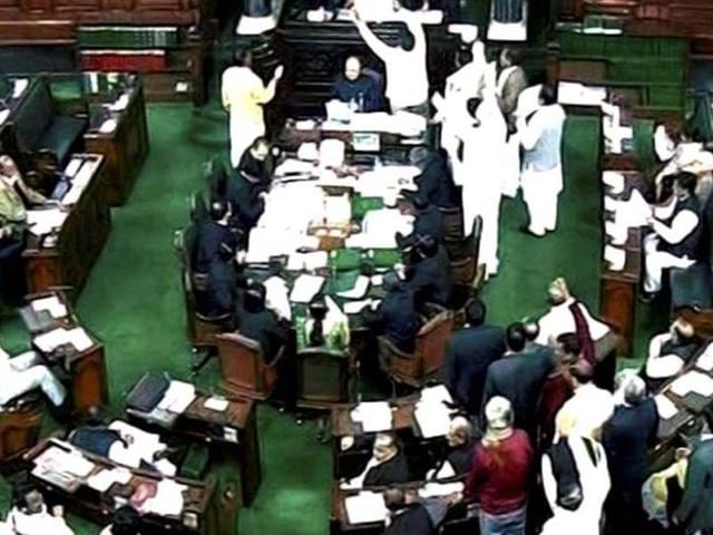 Congress MPs staged a walkout in Lok Sabha over the recent political controversy in Arunachal Pradesh. (PTI File Photo) Congress MPs staged a walkout in Lok Sabha over the recent political controversy in Arunachal Pradesh. (PTI File Photo)