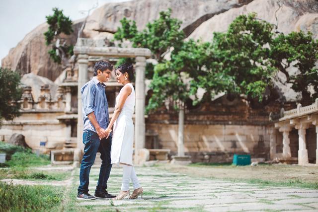 Going back in time: With the ruins of an old palace as the backdrop, Chitradurga, near Bangalore made for a romantic and picturesque spot for Mahesh Ravindran and Juti Deka’s pre-wedding shoot. (Photo: Tanjil Tamuli) Going back in time: With the ruins of an old palace as the backdrop, Chitradurga, near Bangalore made for a romantic and picturesque spot for Mahesh Ravindran and Juti Deka’s pre-wedding shoot. (Photo: Tanjil Tamuli)
