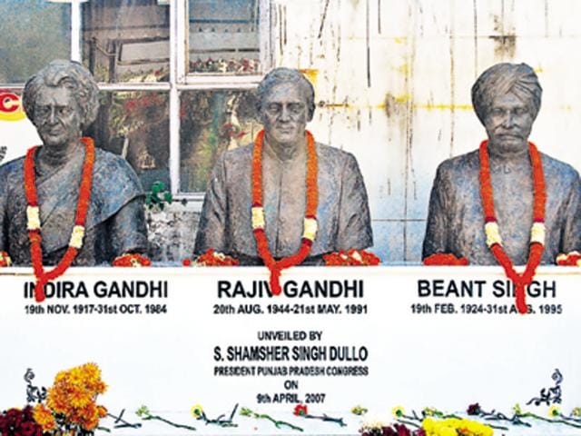 Busts Of Slain Leaders At Chandigarh Cong Office Creates Controversy ...