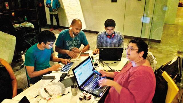 The Chennai Rain Relief 2015 team (above) worked round the clock in shifts through much of the rains. The Chennai Rain Relief 2015 team (above) worked round the clock in shifts through much of the rains.