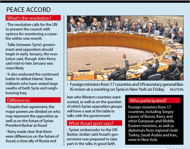 UN endorses Syria peace plan in rare show of unity among big powers ... image.