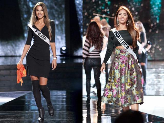Miss Finland 2015 Rosa-Maria Ryyti and Catalina Morales, Miss Puerto Rico 2015 pose during rehearsals at the Planet Hollywood Resort & Casino in Las Vegas, Nevada, December 19, 2015. (Agencies) Miss Finland 2015 Rosa-Maria Ryyti and Catalina Morales, Miss Puerto Rico 2015 pose during rehearsals at the Planet Hollywood Resort & Casino in Las Vegas, Nevada, December 19, 2015. (Agencies)