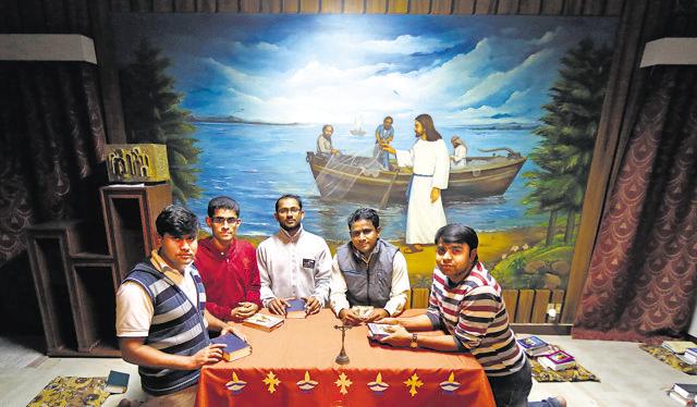The number of young Catholic men and women signing up to become priests and nuns is growing. Brother Ajeet Patrick with other Brothers from the Pratiksha seminary in Civil Lines, Delhi is one such person who left his BPO job few years ago and signed up to become a priest, in New Delhi, India, on Thursday, December 17, 2015. (Ravi Choudhary/ Hindustan Times)