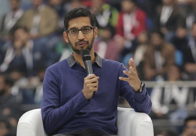 Pichai last week addressed students at Shri Ram College of Commerce, my alma mater, speaking of similar goals.(AP)